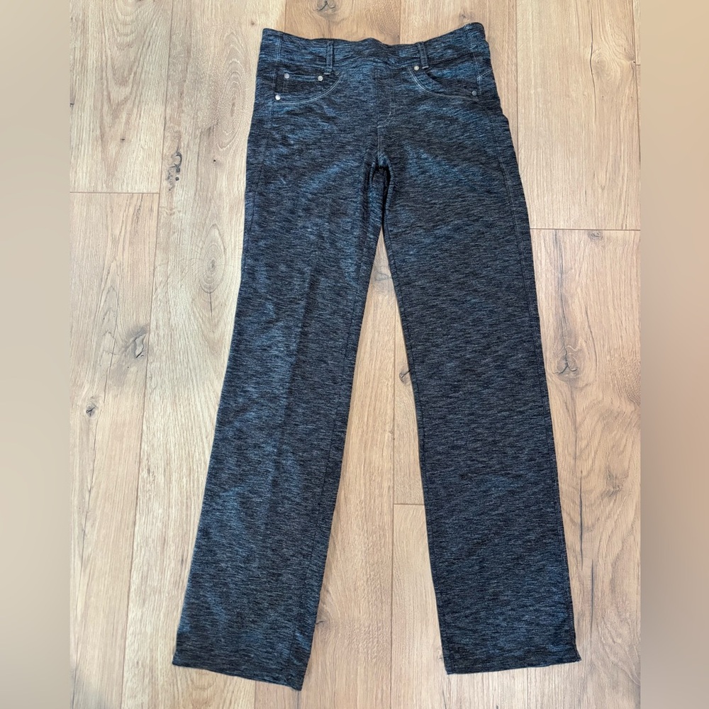 Kuhl Gray Track Pants with Knit-Like Texture